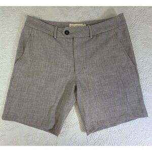 Field Day Sporting Co. Chicago Men's Golf Chino Shorts Tan Stretch Size 33